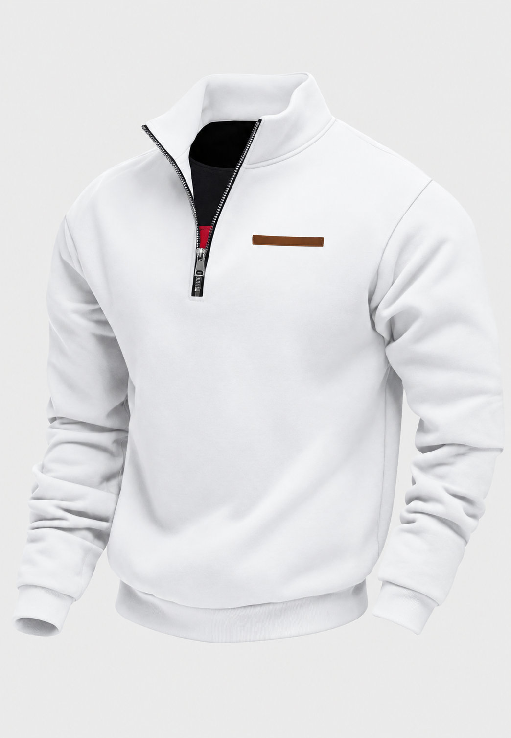 Sweat homme demi-fermeture éclair automne col montant - Nereo