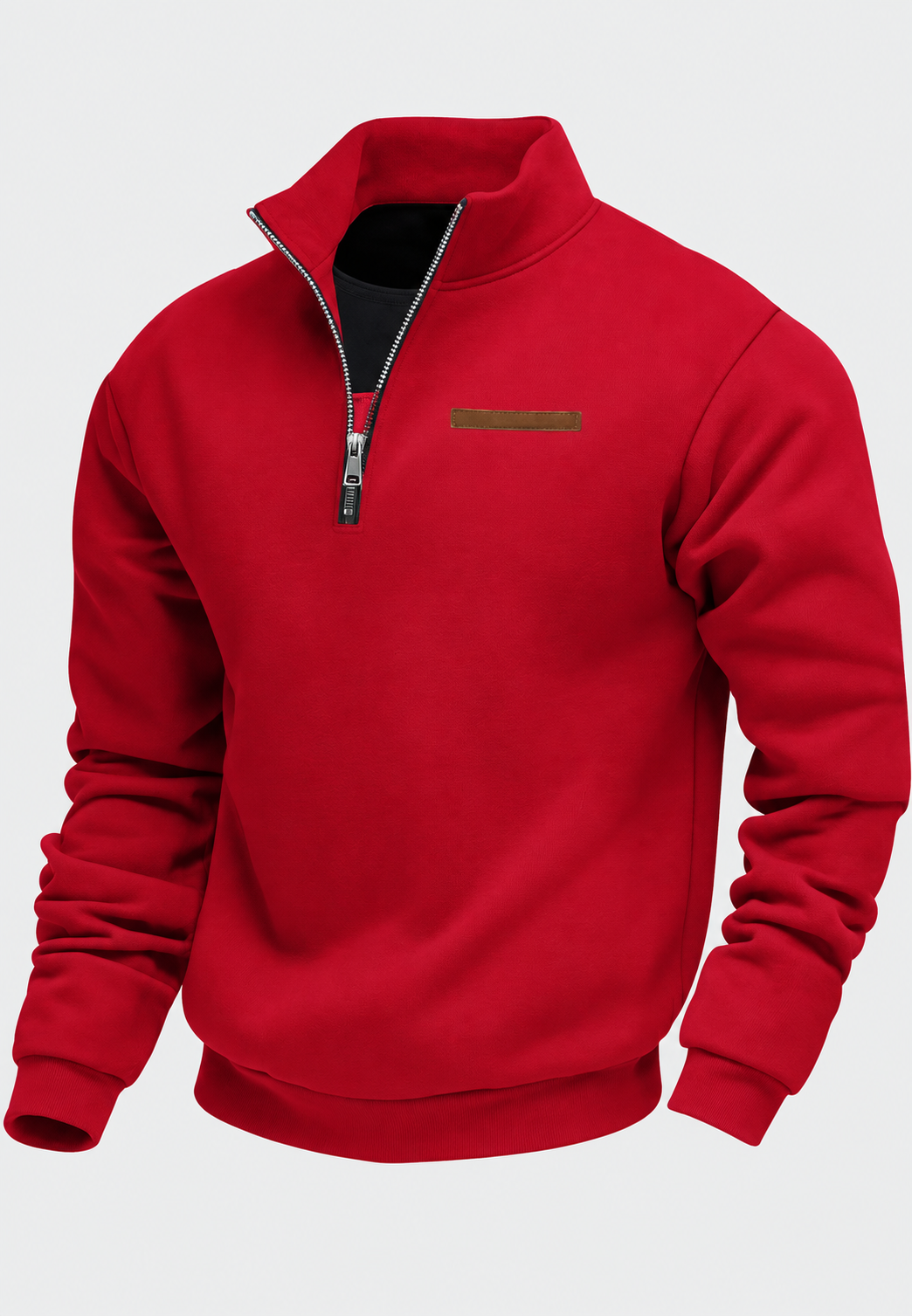 Sweat homme demi-fermeture éclair automne col montant - Nereo