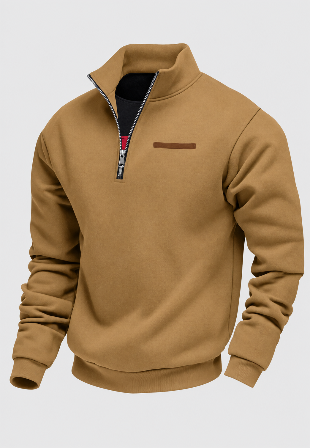 Sweat homme demi-fermeture éclair automne col montant - Nereo