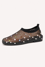 Chaussures plates pour femme en maille avec strass - Silja