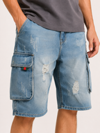 Short en jean cargo pour homme - Dietmar