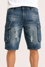 Short en jean cargo pour homme - Dietmar