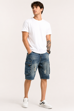 Short en jean cargo pour homme - Dietmar