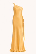 Robe longue une épaule coupe sirène mariage remise de diplômes soirée - Annelie