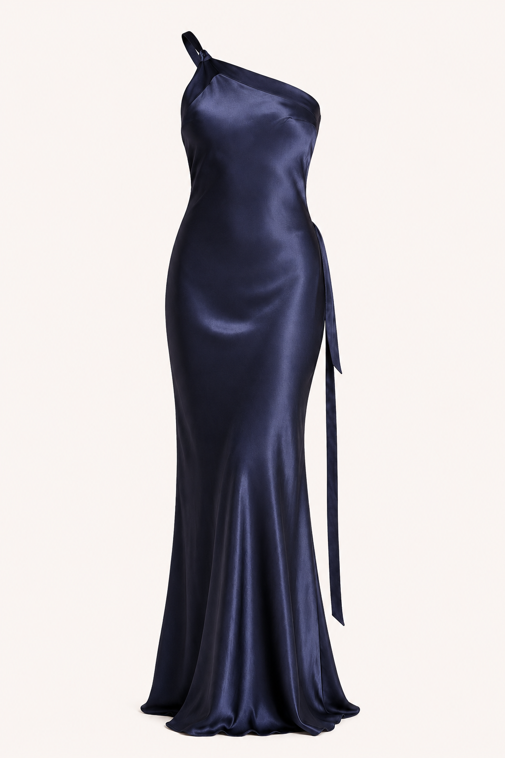 Robe longue une épaule coupe sirène mariage remise de diplômes soirée - Annelie