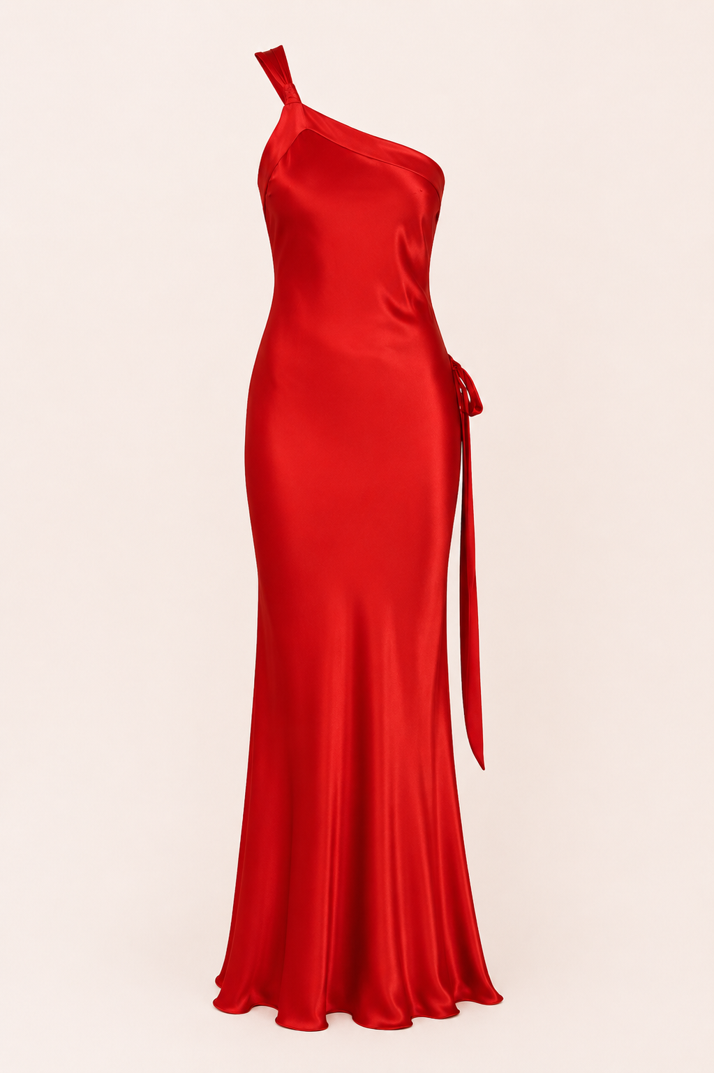 Robe longue une épaule coupe sirène mariage remise de diplômes soirée - Annelie