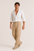 Pantalon de costume pour homme, coupe ample et jambe droite - Benedikt