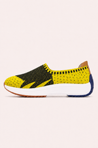 Chaussures en tricot pour femme, style slip-on, à semelle épaisse - Jutta