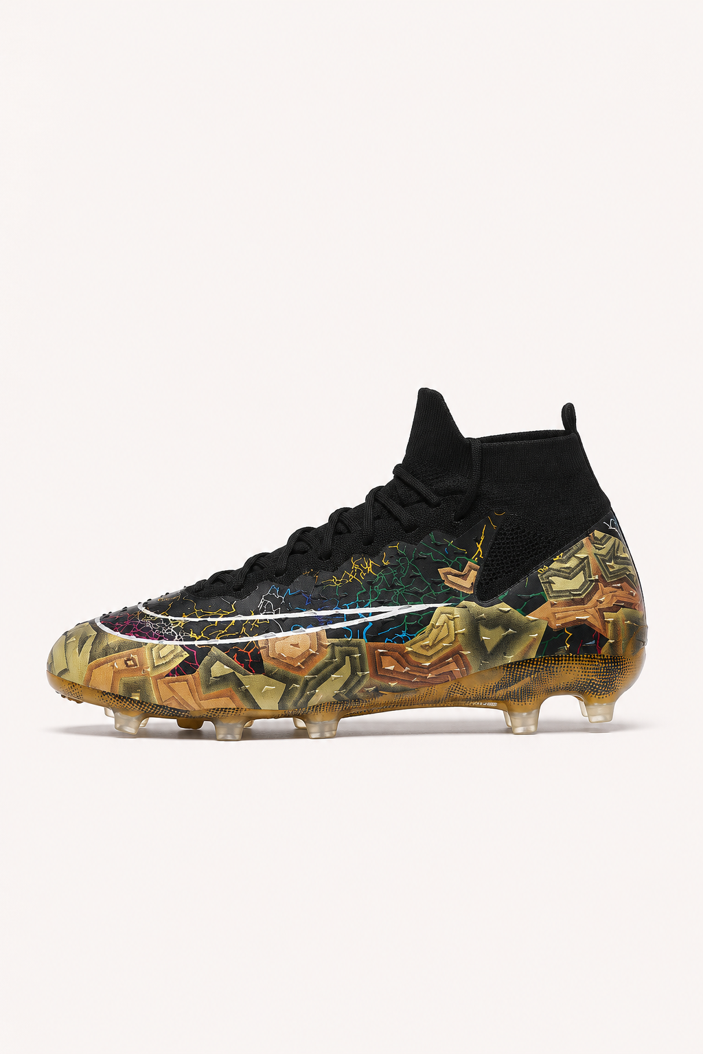 Chaussures de football à crampons, avec col élastique et tige mi-haute - Leif