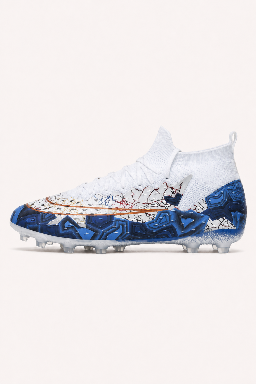 Chaussures de football à crampons, avec col élastique et tige mi-haute - Leif