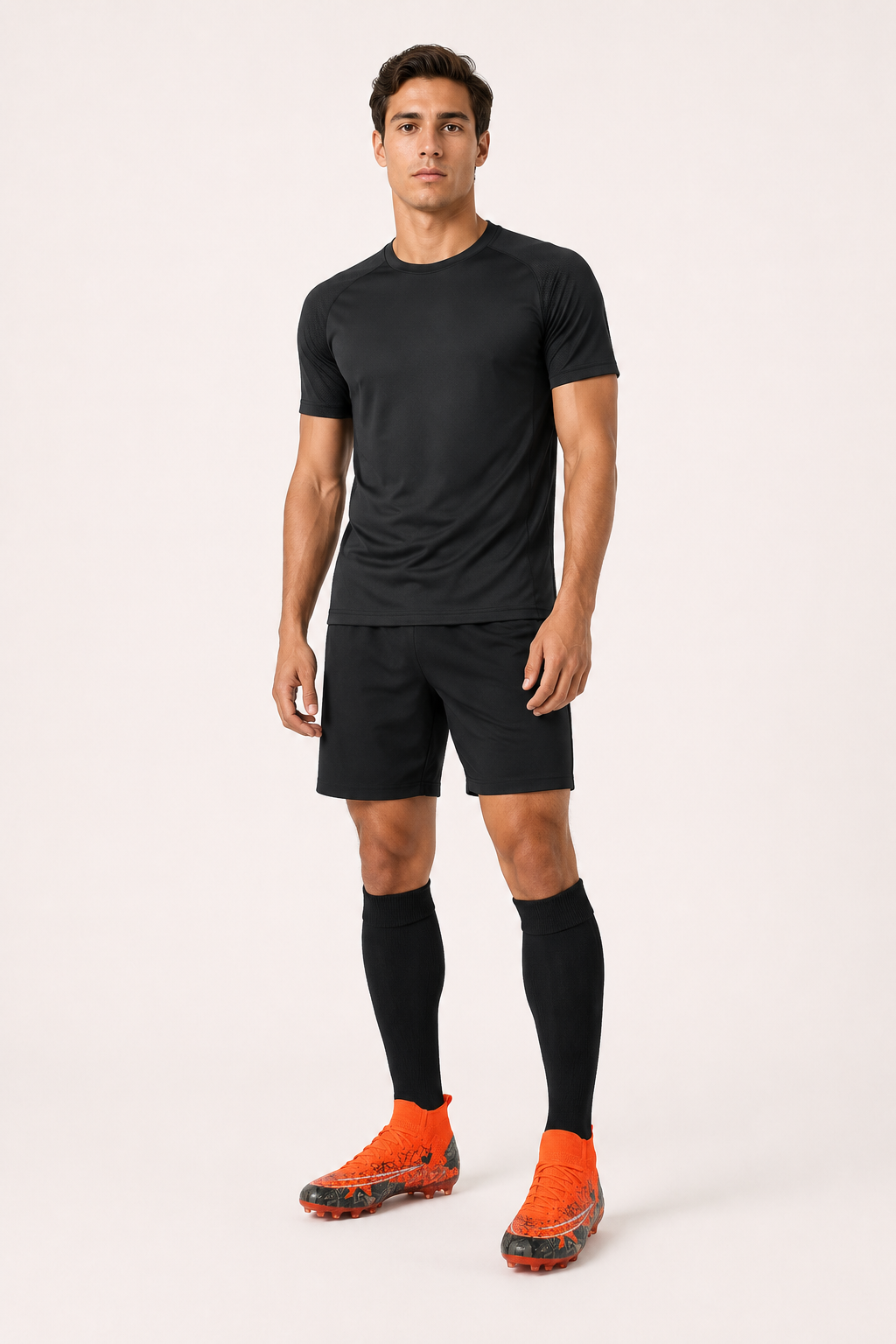 Chaussures de football à crampons, avec col élastique et tige mi-haute - Leif