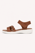 Sandales à talon bas pour femme avec fermeture velcro - Leoni