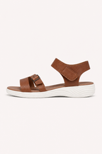 Sandales à talon bas pour femme avec fermeture velcro - Leoni