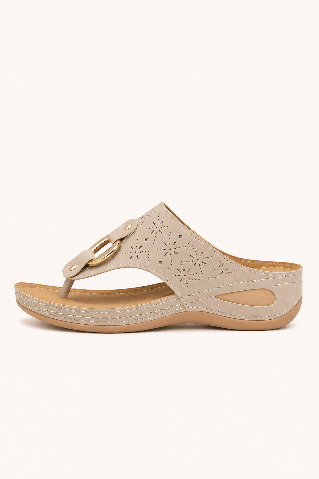 Sandales orthopédiques pour femme avec talon compensé confortable et semelle intérieure ergonomique - Lisa