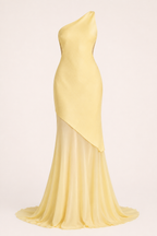 Robe longue et élégante à une épaule pour une invitée à un mariage - Birgit