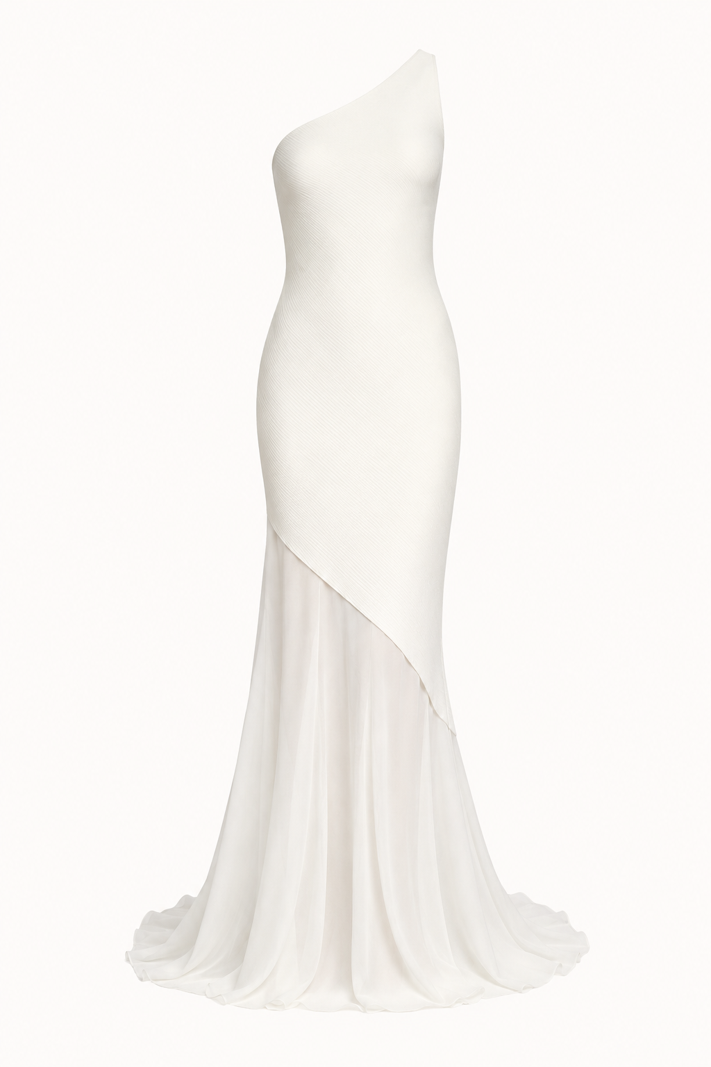 Robe longue et élégante à une épaule pour une invitée à un mariage - Birgit