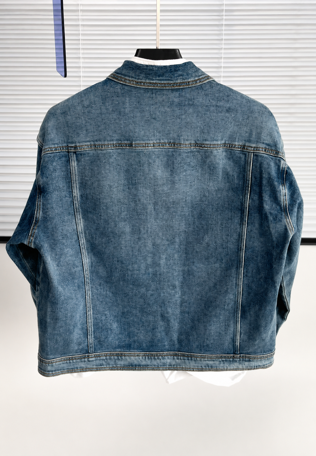 Veste jean homme grandes poches effet délavé utilitaire - Kaspar