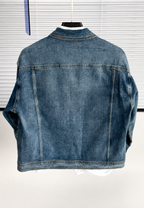 Veste jean homme grandes poches effet délavé utilitaire - Kaspar