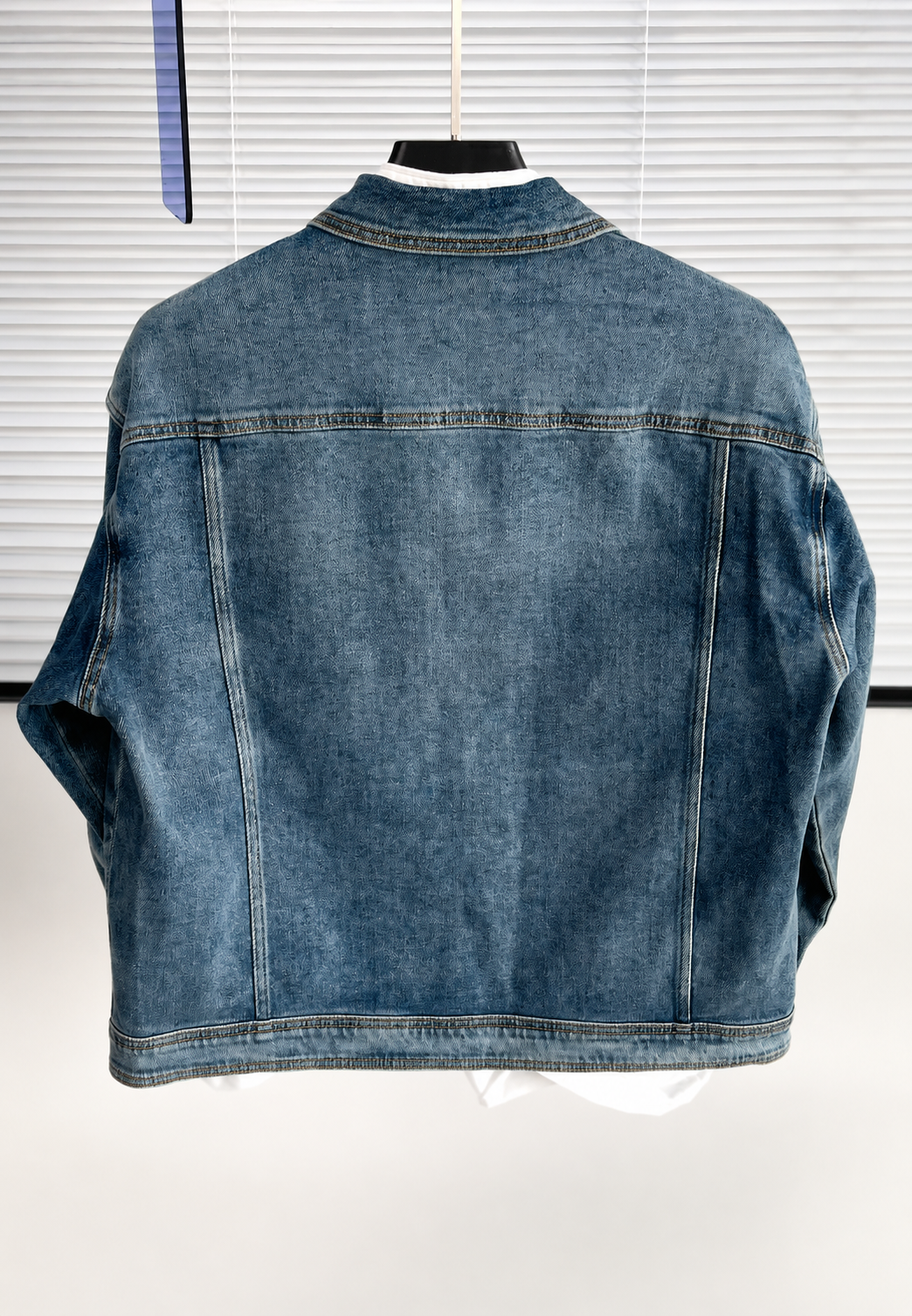 Veste jean homme grandes poches effet délavé utilitaire - Kaspar