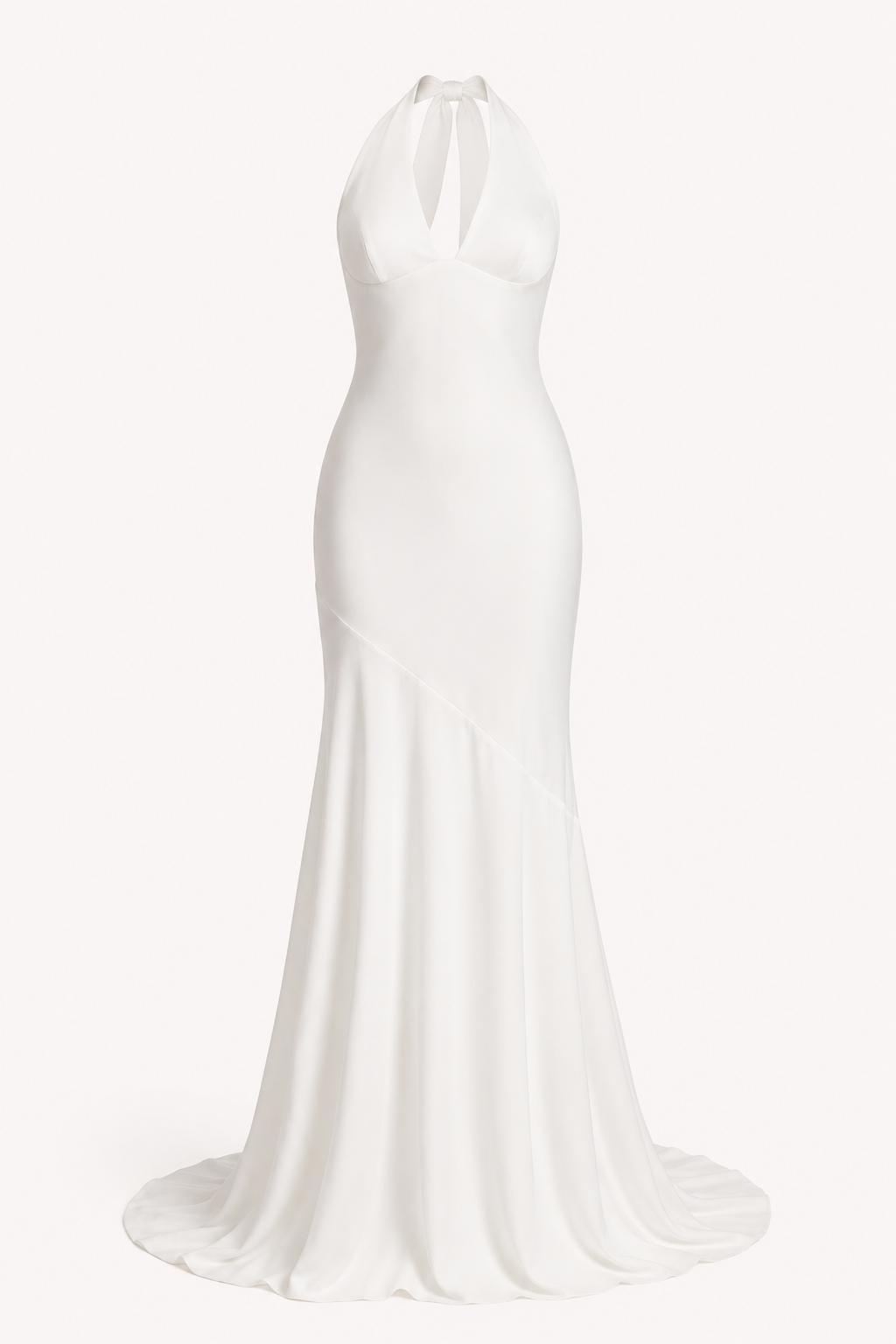 Robe longue femme à col licou, coupe sirène - Dagmar