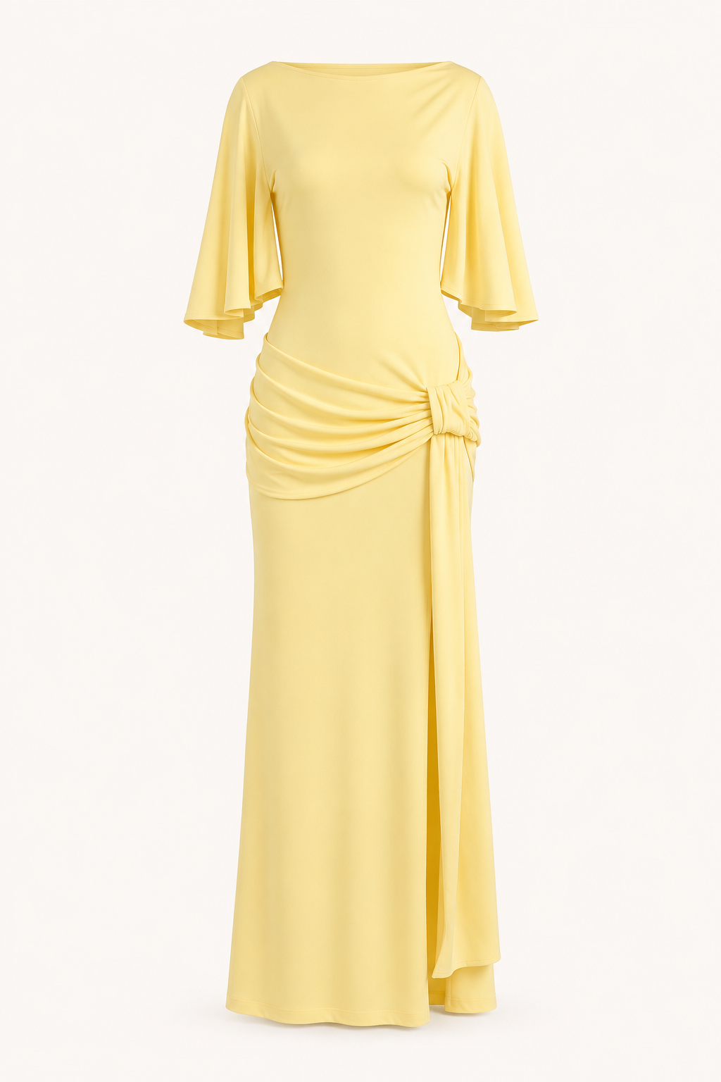 Robe longue mariage invitée fente côté élégante soirée - Amelie
