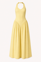 Robe longue été dos nu corsage ajusté confortable - Lotte