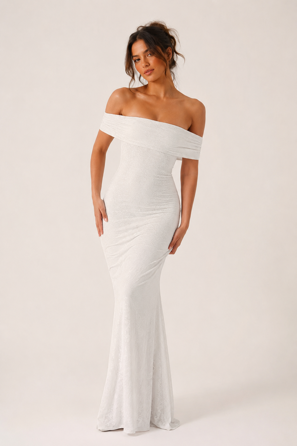 Robe longue sirène mariage décolletée élégante prestige - Anja