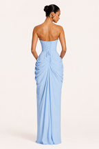 Robe longue élégante fente latérale soirée gala mariage - Ottilie