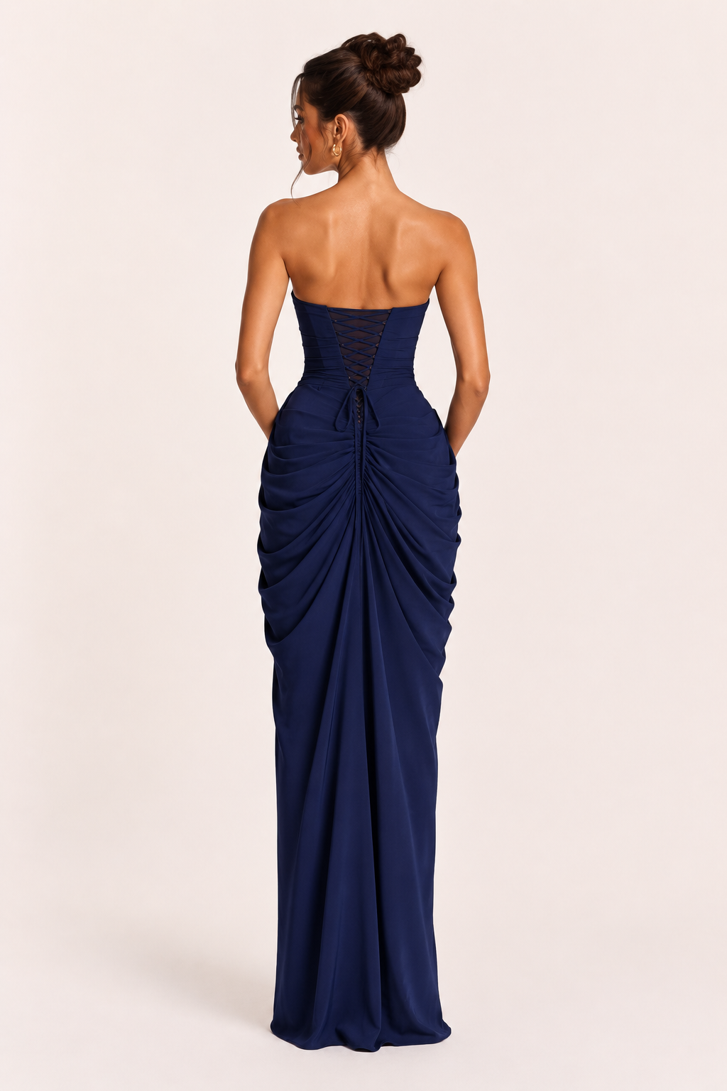 Robe longue élégante fente latérale soirée gala mariage - Ottilie