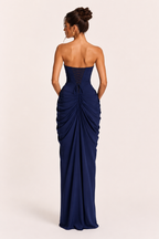 Robe longue élégante fente latérale soirée gala mariage - Ottilie