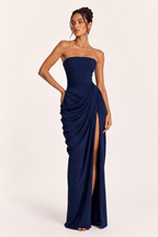Robe longue élégante fente latérale soirée gala mariage - Ottilie