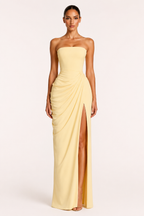 Robe longue élégante fente latérale soirée gala mariage - Ottilie