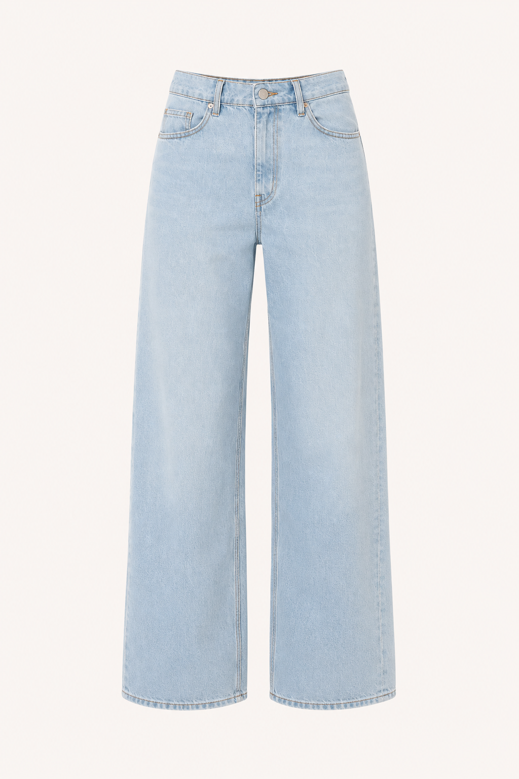 Jean pour femme à taille haute et coupe large - Mileidy