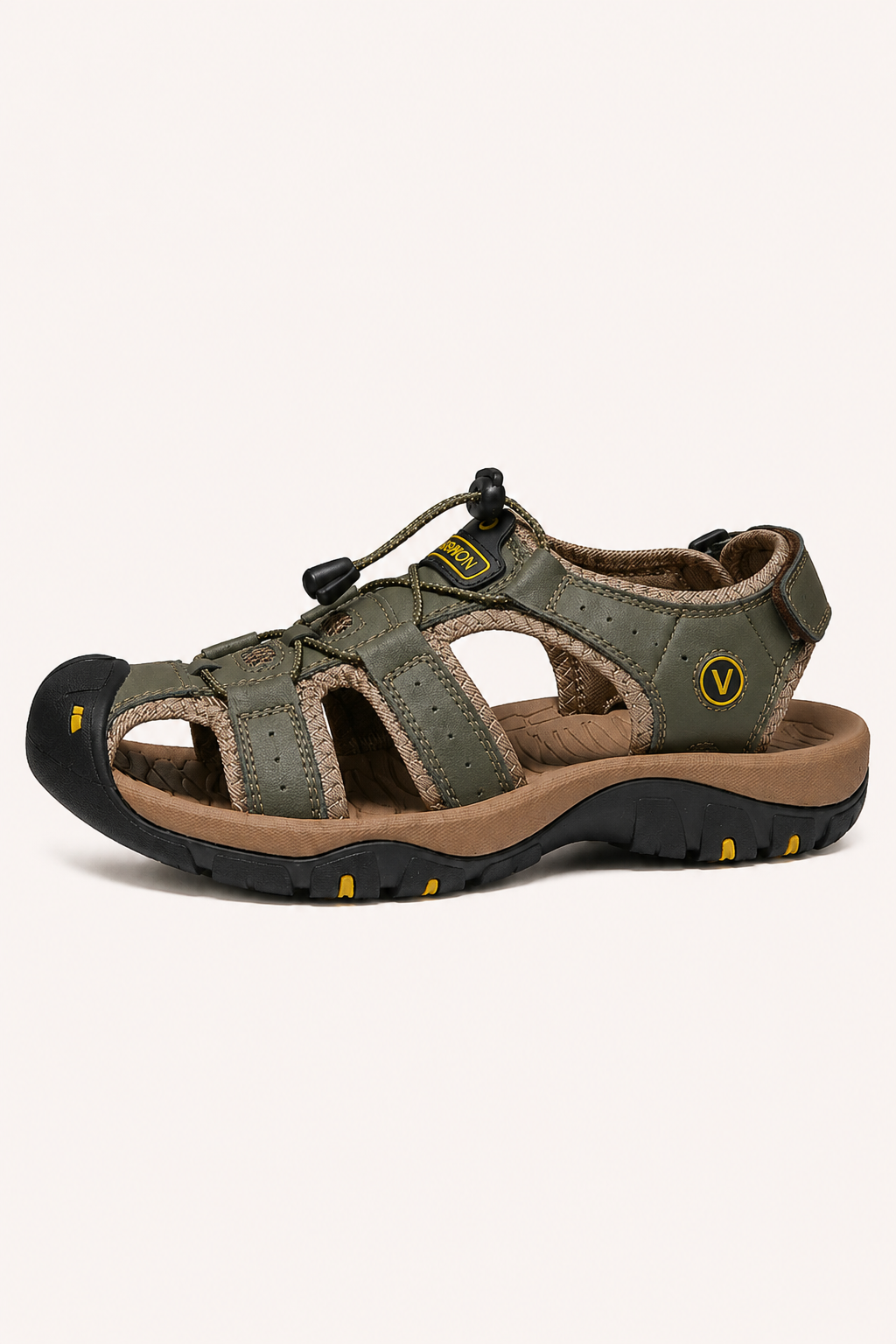 Sandales de randonnée pour homme, bout renforcé, lacet réglable - Viktor