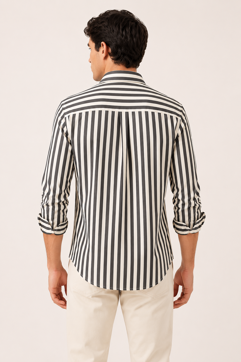 Chemise rayée homme printemps-été décontractée coupe régulière - Gerhard