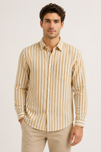 Chemise rayée homme printemps-été décontractée coupe régulière - Gerhard
