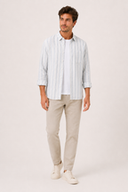 Chemise rayures homme été élégante breathable décontractée - Ralf