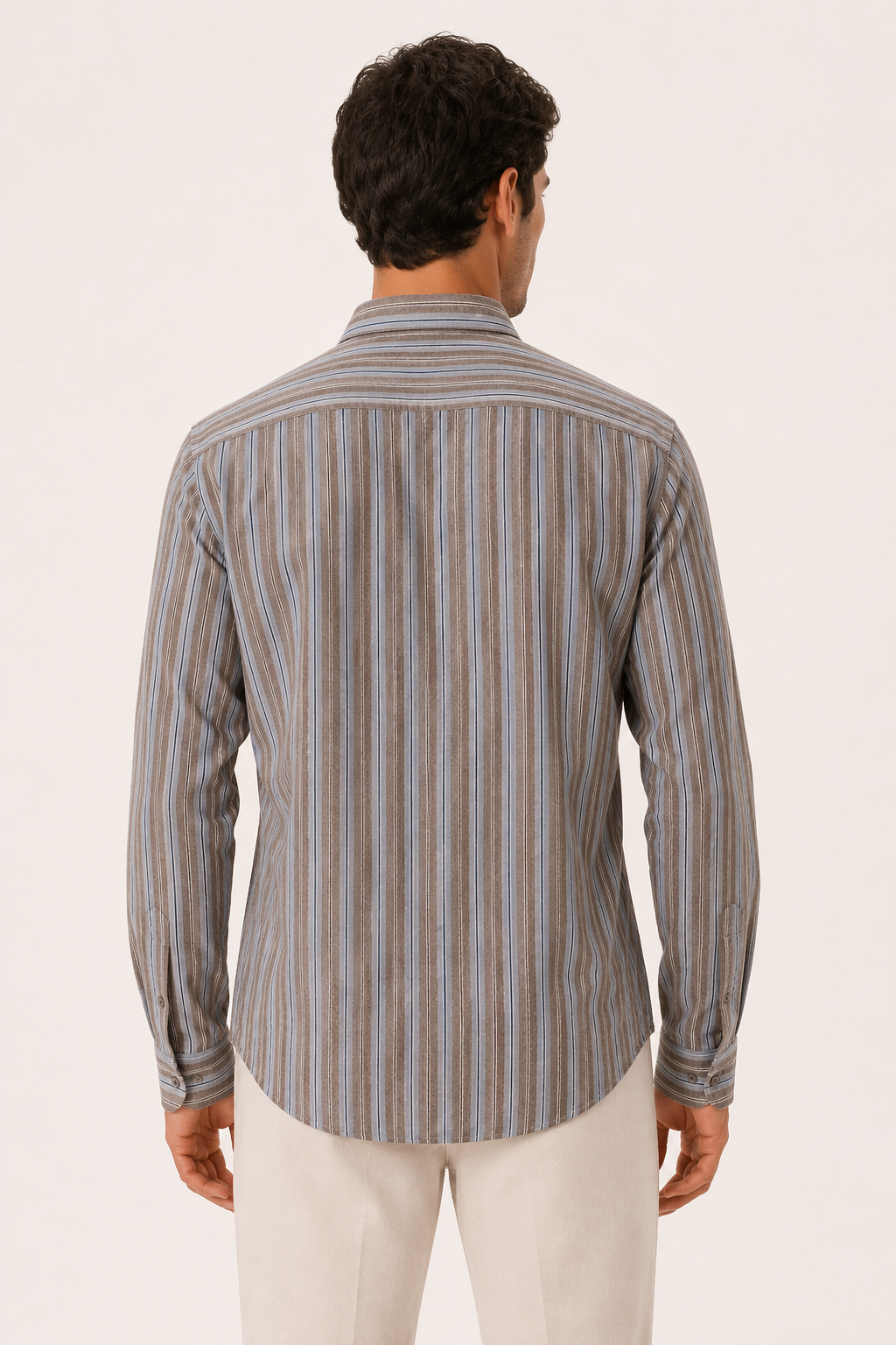 Chemise rayures homme été élégante breathable décontractée - Ralf