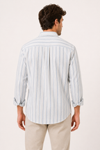 Chemise rayures homme été élégante breathable décontractée - Ralf