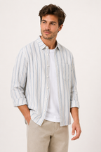 Chemise rayures homme été élégante breathable décontractée - Ralf