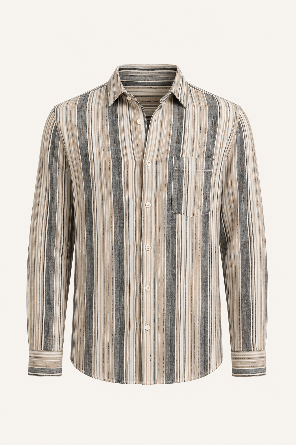 Chemise rayures homme poche poitrine casual accessible - Kaspar