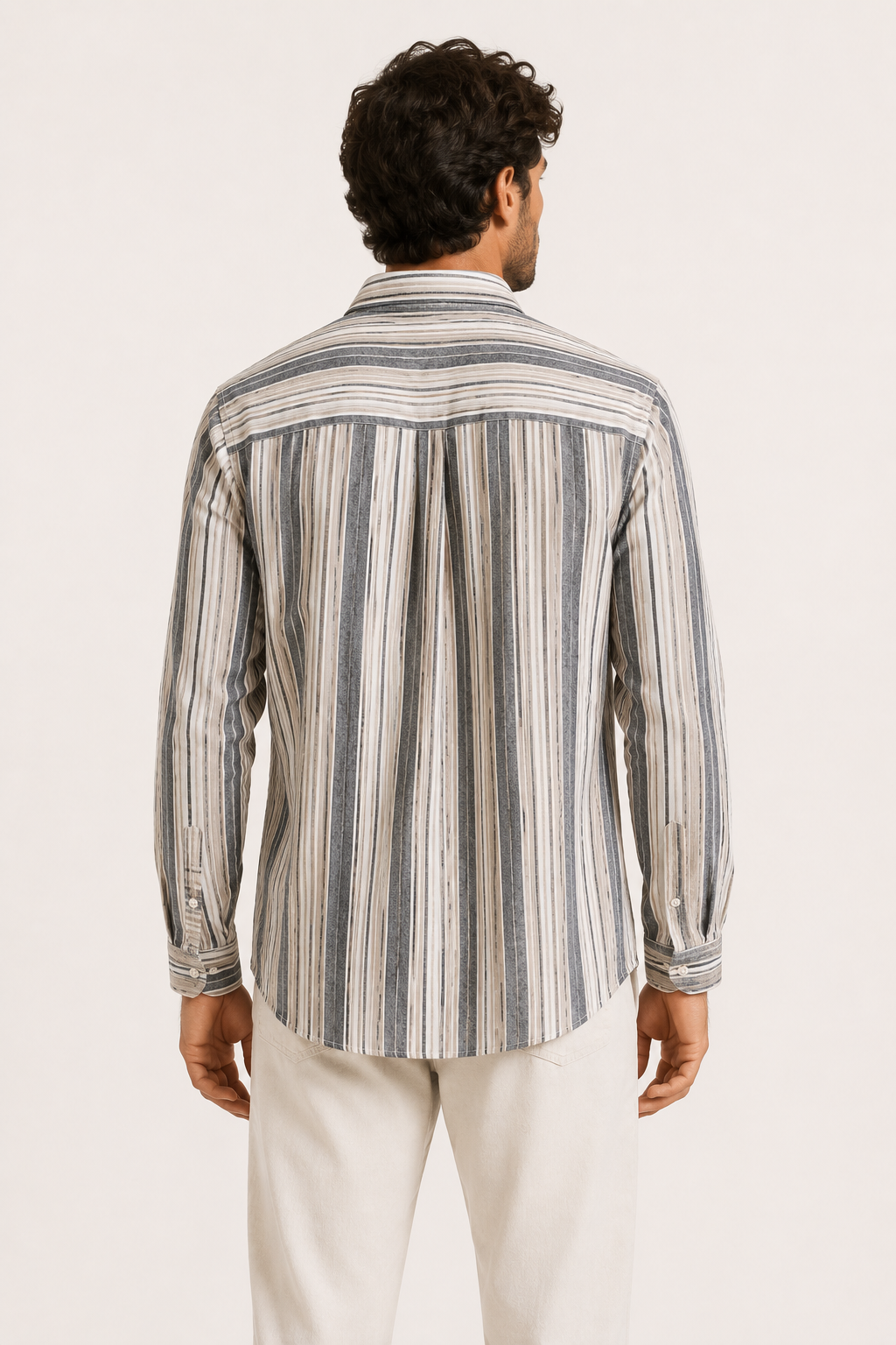 Chemise rayures homme poche poitrine casual accessible - Kaspar