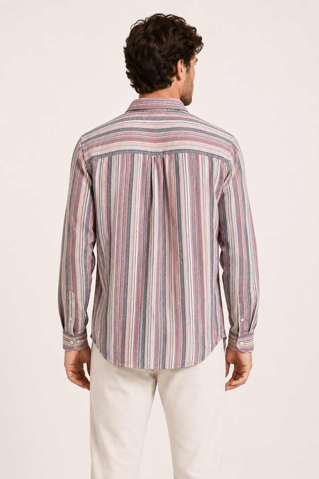 Chemise rayures homme poche poitrine casual accessible - Kaspar