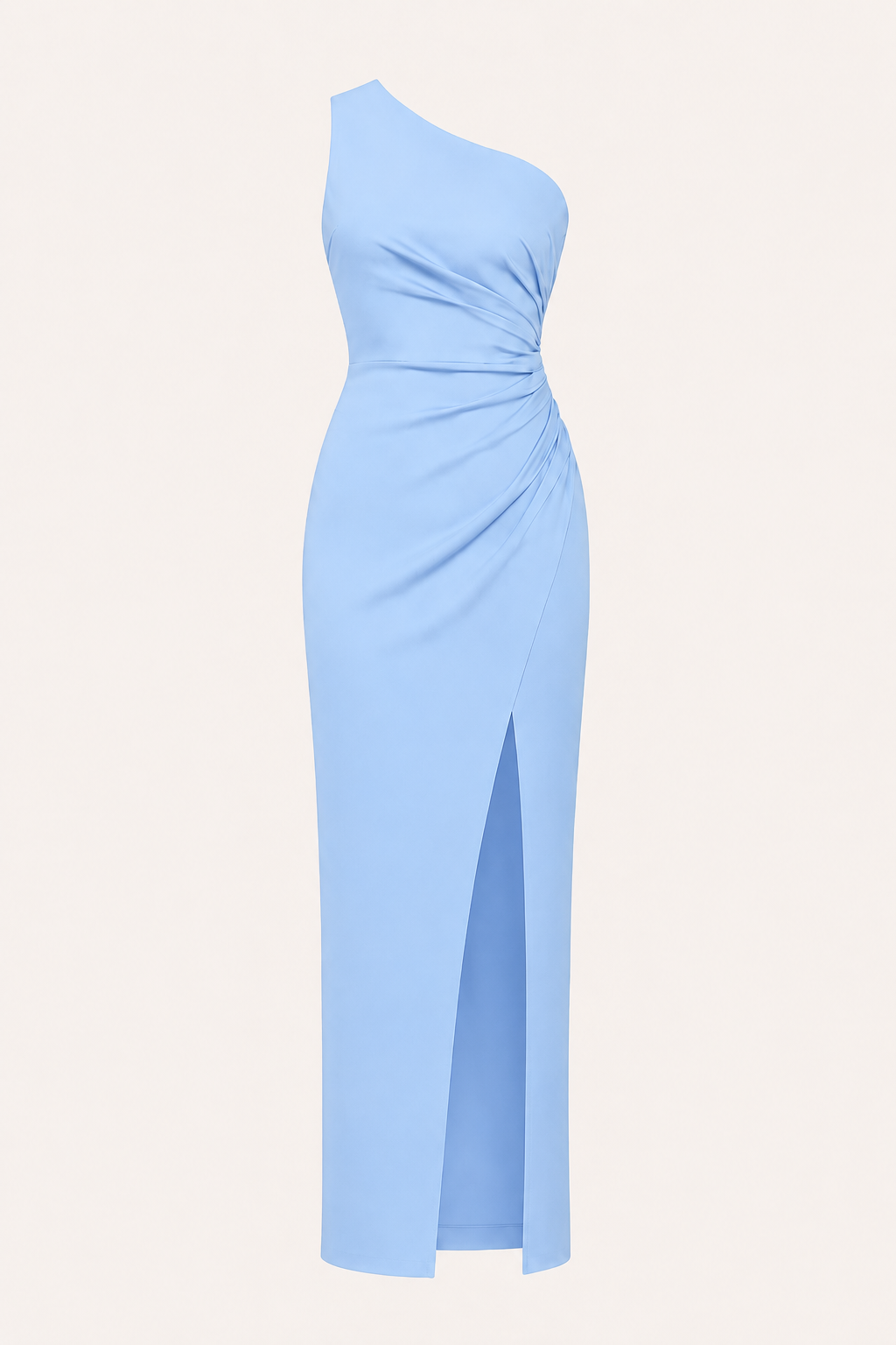 Robe de soirée longue pour femme, asymétrique, avec fente - Petra