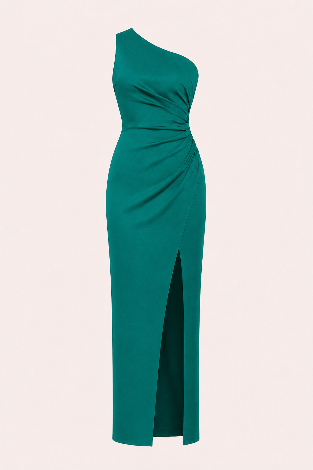 Robe de soirée longue pour femme, asymétrique, avec fente - Petra