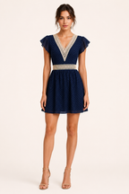 Robe d'été bohème à manches courtes pour femme - Maja