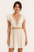 Robe d'été bohème à manches courtes pour femme - Maja