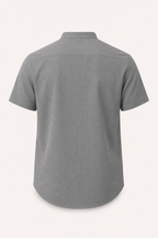 Chemise homme manches courtes col mao boutonnée casual - Lorenz