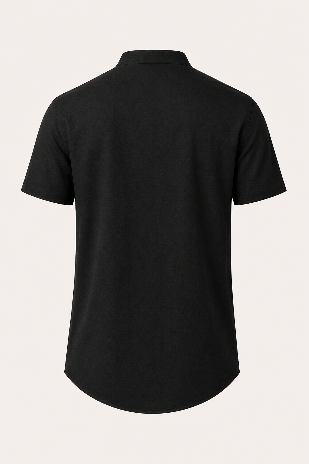 Chemise homme manches courtes col mao boutonnée casual - Lorenz
