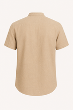 Chemise homme manches courtes col mao boutonnée casual - Lorenz